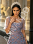 Shop 2026 ANNAKOO Square Short Sleeve Beading Tulle Purple Prom Dress Under 229