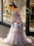 Shop 2026 ANNAKOO Square Short Sleeve Beading Tulle Purple Prom Dress Under 229