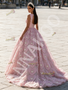 Shop 2026 ANNAKOO Pink Heart Pearls Keyhole A Line Jewel Tulle Prom Dress Under 298