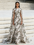 Shop 2026 ANNAKOO Chic Cape Sleeve Scoop Sheath Column Sequin Floral Prom Dress Under 288