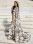 Shop 2026 ANNAKOO Chic Cape Sleeve Scoop Sheath Column Sequin Floral Prom Dress Under 288