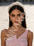 Shop 2026 ANNAKOO One Shoulder A Line Heart Pearls Pink Prom Dress Under 269