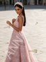Shop 2026 ANNAKOO One Shoulder A Line Heart Pearls Pink Prom Dress Under 269