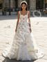 Shop 2026 ANNAKOO White Square Straps Tulle A Line Heart Pearls Prom Dress Under 269