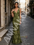 Shop 2026 ANNAKOO V Neck Sheath Column Oliver Flower Rose Prom Dress Under 299
