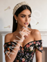 Shop 2026 ANNAKOO Black Off The Shoulder Floral Lace A Line Prom Dress Under 298