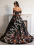 Shop 2026 ANNAKOO Black Off The Shoulder Floral Lace A Line Prom Dress Under 298