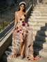 Shop 2026 ANNAKOO Sheath Column Sweetheart Lace Floral Prom Dress With Slit Under 256