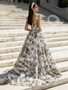 Shop 2026 ANNAKOO Navy Blue Square Long Sleeve Trumpet Mermaid Beading Prom Dress With Slit Under 359