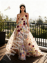 Shop 2026 ANNAKOO Spaghetti Straps A Line Flowers Colorful  Lace Prom Dress Under 359