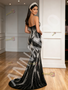 Shop 2026 ANNAKOO Spaghetti Straps Black Pearls Trumpet Mermaid Tulle Prom Dress Under 298