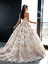 Shop 2026 ANNAKOO Spaghetti Straps Tulle Pink Floral Sequin Ball Gown Prom Dress Under 388