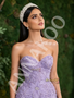 Shop 2026 ANNAKOO Lavender Sweetheart Floral Rose Trumpet Mermaid Tulle Prom Dress under 298