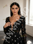 Shop 2026 ANNAKOO Long Sleeve Black Beading Flower A Line With Slit Under 339