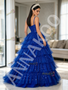 Shop 2026 ANNAKOO Royal Blue Straps Ball Gown Layers Sequin Tulle Prom Dress Under 239