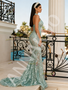 Shop 2026 ANNAKOO Halter Green Sequin Beading Trumpet Mermaid Prom Dress Under 298