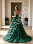 Shop 2026  ANNAKOO Dark Green Sweetheart Ball Gown Sparkle Tulle Prom Dress Under 239