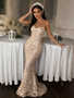 Shop 2026 ANNAKOO Strapless Sequin Beading Trumpet Mermaid Sparkle Prom Dress under 298