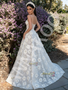 Shop 2026 ANNAKOO Spaghetti Straps Pearls Beading Flowers Tulle Wedding Dress Under 329