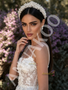 Shop 2026 ANNAKOO Spaghetti Straps Pearls Beading Flowers Tulle Wedding Dress Under 329