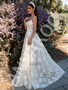 Shop 2026 ANNAKOO Spaghetti Straps Pearls Beading Flowers Tulle Wedding Dress Under 329