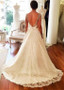 Lace Sweetheart Neckline A-line Wedding Dress With  Bowknot