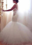 Backless Sexy Tulle & Satin Sweetheart Mermaid Wedding Dress