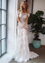 Appliques Tulle Off-the-shoulder Detachable Skirt 2 In 1 Wedding Dress