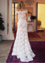 Appliques Tulle Off-the-shoulder Detachable Skirt 2 In 1 Wedding Dress