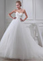 Beading Tulle Sweetheart Ball Gown Wedding Dress 