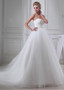 Beading Tulle Sweetheart Ball Gown Wedding Dress 