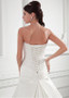 Dropped Waistline A-line  Satin Sweetheart  Wedding Dress