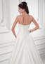  Beading Waist Satin Sweetheart  A-line Wedding Dress