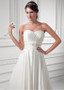  Beading Waist Satin Sweetheart  A-line Wedding Dress