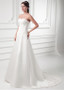 Beading Appliques Satin Sweetheart  A-line Wedding Dress