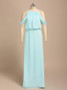  Green Long Halter Chiffon Evening Party Sheath Bridesmaid Dress