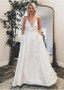 Satin Spaghetti Straps A-line Wedding Dress With Pockets