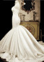 Tulle & Satin Sweetheart Beaded Lace Appliques Mermaid Wedding Dresses