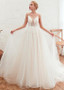 Spaghtetti Straps and Pleated Skirt Beach Wedding Dress