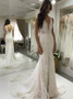 Shop Cheap Mermaid V-Neck Court Train Lace Wedding Dress with Sequins Split