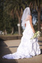 Shop Cheap Appliques Satin Strapless White Ball Gown Wedding Dress With Pearls Under 300