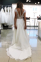 Shop Unique Cap Sleeves Sexy Illusion Neck Sheer Back Chiffon Wedding Dress