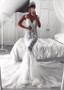 Shop Sexy Tulle Sweetheart Lace Appliques See-through Mermaid Wedding Dress under 200