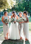 Shop Cheap Gray Chiffon Halter Short Sheath/Column Bridesmaid Dress under 100