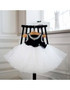 Chic Black And White Tutu Tulle Ballet Flower Girl Dress