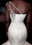 Shop Unique Luxury Beautiful Beadings Satin One Shoulder Mermaid Wedding Dresses from Annakoo