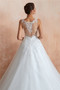 Shop 2020 ANNAKOO A Line Sequined Sheer Back Beading Chapel Train Wedding Dress Under 200