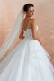 Shop 2020 ANNAKOO Beautiful Lace-Up Back Flounced Tulle Lace Top Wedding Dress Under 200