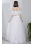 Shop Romantic  Beautiful Vintage Polka Dot Wedding Dress Off Shoulder With Straps for 2020 wedding 