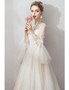 Beautiful 2020 French Romantic Polka Dot Long Sleeves Sweep Train Vintage Wedding Dress From ANNAKOO